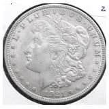 1921  MORGAN DOLLAR AU