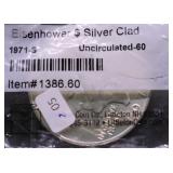 1971 S SILVER IKE DOLLAR GEM