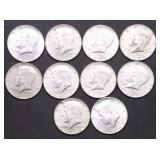 10 40 % SILVER HALF DOLLARS