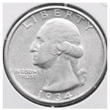 1934 WASHINGTON QUARTER AU