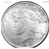 1922 PEACE DOLLAR AU