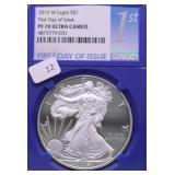 2019 W NGC PF70 UC SILVER EAGLE