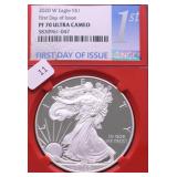 2020 W NGC PF70 UC SILVER EAGLE