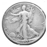 1934 S WALKING HALF DOLLAR F