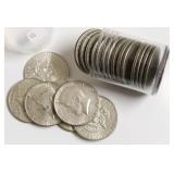BU ROLL OF 1969 D KENNEDY HALF DOLLARS