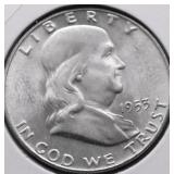 1953 D SUPURB GEM FRANKLIN HALF DOLLAR