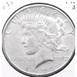 1923 S PEACE DOLLAR XF