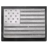 4.16 GRAMS  .925 SILVER FLAG BAR