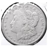 1921 MORGAN DOLLAR VF