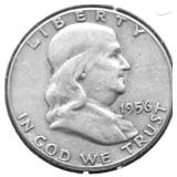 1956 FRANKLIN HALF DOLLAR VF