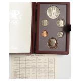 1984 PRESTIGE PROOF SET W BOX PAPERS