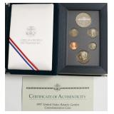 1997 PRESTIGE PROOF SET W BOX PAPERS