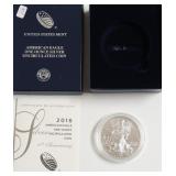 2016 W SILVER EAGLE W BOX PAPERS