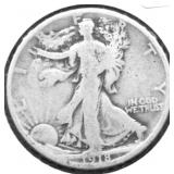 1918 WALKING HALF DOLLAR VG