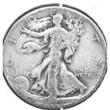 1929 D WALKING HALF DOLLAR VG