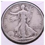 1936 S WALKING HALF DOLLAR XF