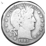 1902 O BARBER HALF DOLLAR G