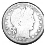 1906 S BARBER HALF DOLLAR G