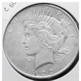 1922 PEACE DOLLAR XF