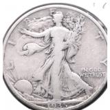 1935 WALKING HALF DOLLAR F