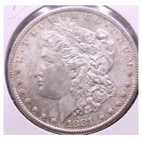 1881 S CHOICE BU MORGAN DOLLAR