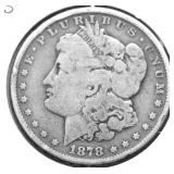 1878 S MORGAN DOLLAR VG