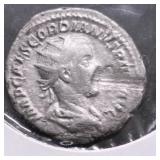 100 AD SILVER ROMAN EMPIRE GORDAIN DENARUS XF