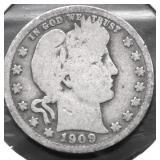 1909 BARBER QUARTER G