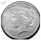 1935 PEACE DOLLAR AU