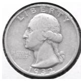 1932 S WASHINGTON QUARTER XF