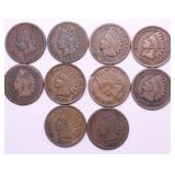 10 INDIAN HEAD CENTS