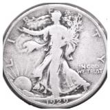 1929 S WALKING HALF DOLLAR VG