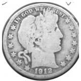 1912 S BARBER HALF DOLLAR G