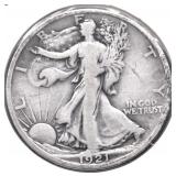 1921 S WALKING HALF DOLLAR F