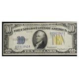 1934 10 $ WW2 N AFRICA EMERGENCY NOTE VF
