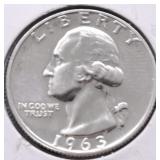 1963 PROOF WASHINGTON QUARTER