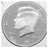 2005 S PROOF SILVER HALF DOLLAR