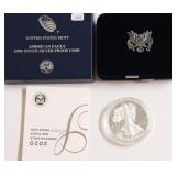 2020 PROOF SILVER EAGLE W BOX PAPERS