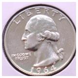 1964 PROOF WASHINGTON QUARTER