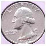 1962 PROOF WASHINGTON QUARTER