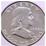 1962 PROOF FRANKLIN HALF DOLLAR