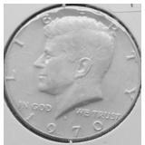 1970 D GEM BU KENNEDY HALF DOLLAR