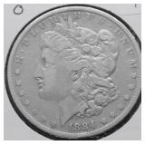 1884 O MORGAN DOLLAR VF