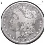 1888 S MORGAN DOLLAR VG