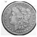 1883 S MORGAN DOLLAR VF