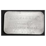 VINTAGE ENGELHARD 1 OZ .999 SILVER BAR