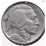 1936 BUFFALO NICKEL VF
