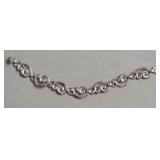 STERLING SILVER OPEN CUT BRACELET