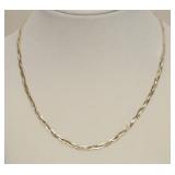 GOLD WASH STERLING TRI COLOR NECKLACE