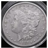 1887 O MORGAN DOLLAR XF